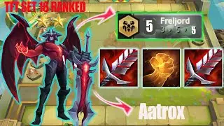 My CRAZY Aatrox Fighter Carry Team Comp That Climbed Diamond !! | TFT SET 16 RANKED #tftset16