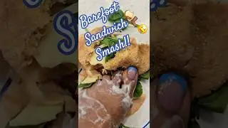 Deliciously Squishy ASMR Foot Sandwich Smash!!