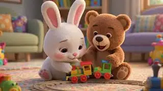 Bunny Grabs a Toy 😮🐰 | Learning to Ask First | Kids Cartoon