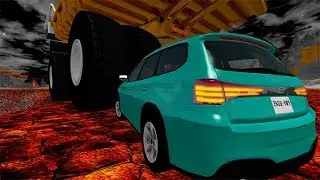 Beamng drive - Belaz 75710 Heavy Car Destruction & Crashes #8