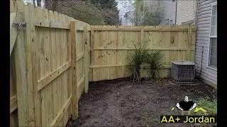 Backyard Wooden Fence in Charlotte, NC | AA+ Jordan General Contractor