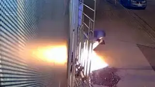 WATCH: British Columbia store with customers inside set on fire
