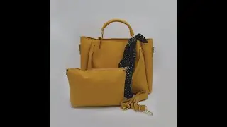 HAND BAGS 2 PCS MEDIUM NAVY BLUE