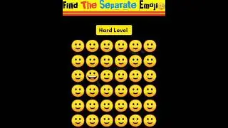 Find The Separate Emoji🧐||Memory Test ||Emoji Challenge|| Part 2 #shorts #emoji