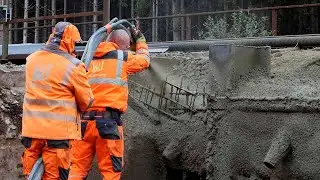 NACH DER FLUT: Bauarbeiten an den Eisenbahnbrücken in St. Thomas (Eifelstrecke) - 2022 Kw. 39