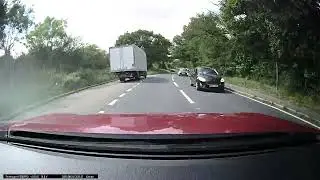 Ongar Essex- driver pulls out in front of me front view Mear Collision