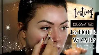 TESTING *new* REVOLUTION CONCEAL + DEFINE INFINITE CONCEALER! 16 HOURS CREASEPROOF WEAR?