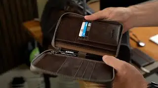 Leather Solo Travel Wallet by TORRO