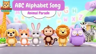 ABC Animal Parade 🐾 | Alphabet Song for Kids A&ndash;Z | Pawsitive Kids Songs
