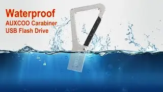 AUXCOO waterproof carabiner USB flash drive