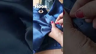 ब्लाउज में आई hook कैसे बनाऍं🔥kaj bnane ka aasan trika/Tips andtricks#ytshorts#viralvideo#ytshorts