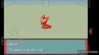 Slugma evolves into Magcargo in Pok&egrave;mon Moon Emeralds