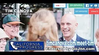 Tim Canova in Los Angeles 6-23-17 at Bernie's Coffee Shop