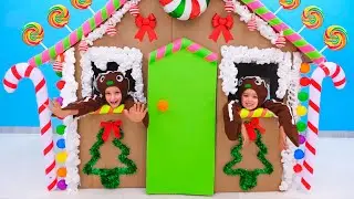 Влад и Ники играют в ролевые игры и мастерят Пряничный домик.