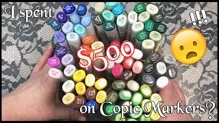 ОГРОМНАЯ партия маркеров Copic и образцы 79 Copic!