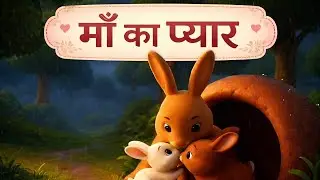 माँ का प्यार 🐰💖 | मम्मी खरगोश की कविता | हिंदी बालगीत |  Kidology Toons 