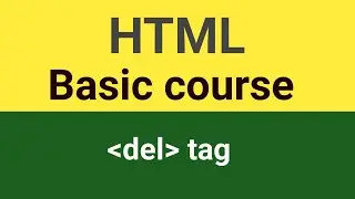 del tag | del html in hindi | del html urdu | del html hindi |del tag in html|del html|del in html
