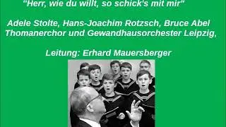 Bach Kantate BWV 73 Herr wie du willst,so schicks mit mir, Erhard Mauersberger