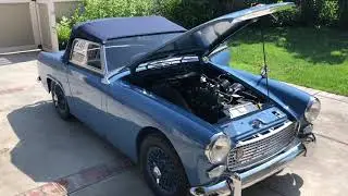 1963 Austin Healey Sprite Mk2, 1275cc engine cold start
