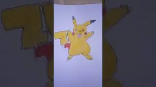 Pikachu electric type pokemon drawing