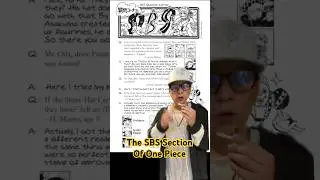 Did you know about the SBS section in the #onepiece manga?