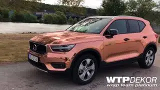 Volvo XC40 full wrap, Comfort Chrome Rose Gold