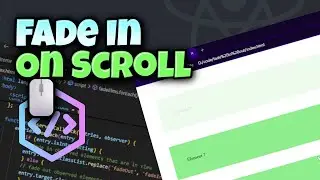 Fade on Scroll ELEMENTS JS #js #javascript
