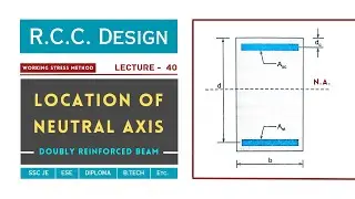 Location of Neutral Axis | Doubly Reinforced Beam | Lecture - 40 | RCC Design | Civil TechMate