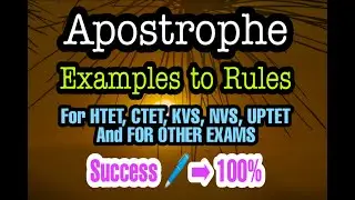 Apostrophe Rules from Simple to Complex in a Simple Way by Rajni Ma'am