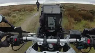 Stake Hill Road Green Lane on Yamaha Tenere T7. Peak District. Peak