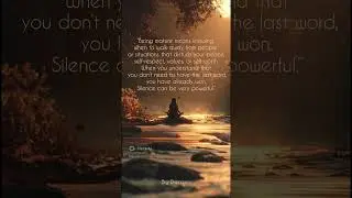 Walking away is self-respect. Silence is strength.#Mindfulness #MeditationLife #ProtectYourPeace