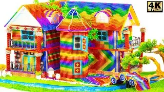 DIY - Build Luxury Villa House and Castle For Hamster From Magnetic Balls ( Satisfying )