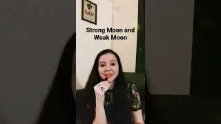 Both Strong Moon and Weak Moon need Mental and Emotional Balancing..🌕🌗#astrology #jyotish #moon