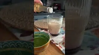 Blank Street blueberry matcha latte DOOOOP