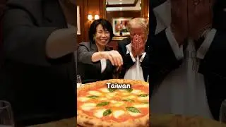 Trump and Takashi ruined Xi's pizza!🍕#trump #putin #ai #funny #food