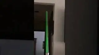 Card Throwing at Lightsaber by Gabe #1 (slow motion)
