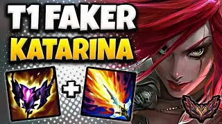 T1 Faker Katarina vs Taliyah [ MID ] Korea Grandmaster Patch 25.9