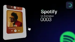 Part 3 uploaded full episode| Spotify ui animation #editing #alightmotion #tutorial 
