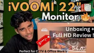 IVOOMi 22'' Monitor 🔥 Unboxing & Real Review | Best Full HD Monitor ₹5499?