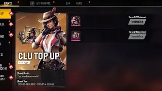 New Clu Topup event in free fire|Free fire clu character topup event|clu topup event |Diptesh gaming