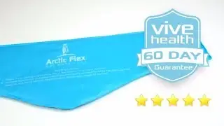 Neck Ice Pack by Arctic Flex - Cold Compress Therapy Wrap - Soft, Reusable Medical Freezer Gel Pad -