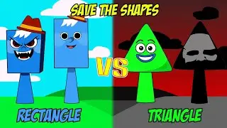 Ricky Rectangle vs Triangle (from Save The Shapes) |My Sprunki OC animation