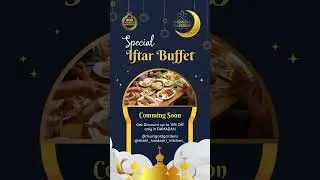 Experience the spirit of Ramadan with our Grand Iftar Buffet