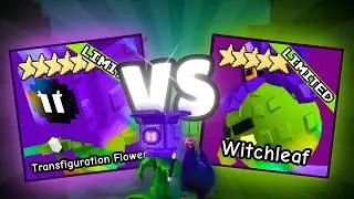 NEW Transfiguration Flower VS Witchleaf Which One is Better? | Garden Tower Defense
