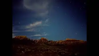 Night Sky Timelapse over Red Rock Canyon - Las Vegas