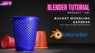 Bucket Modeling Tutorial  || project 001 || blender hindi || enhance your skills