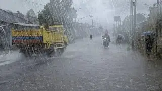 Lightning Storm in Sumatra ⛈️ Nature Ambience Sounds for Meditation
