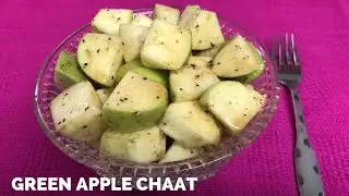 Green Apple Chaat Recipe | Sweet and Tangy Chaat | Healthy