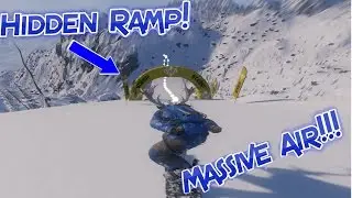 Secret Ski Jump!! Epic Wing Suit Run!!! (Steep Beta)