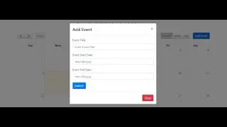 Angular 9 FullCalendar add event to php mysql database Part 1